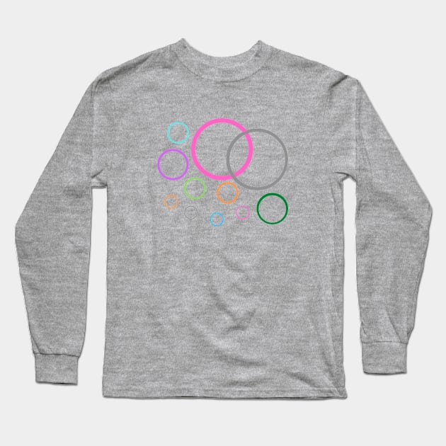 Circle texture Long Sleeve T-Shirt by WaltzConer